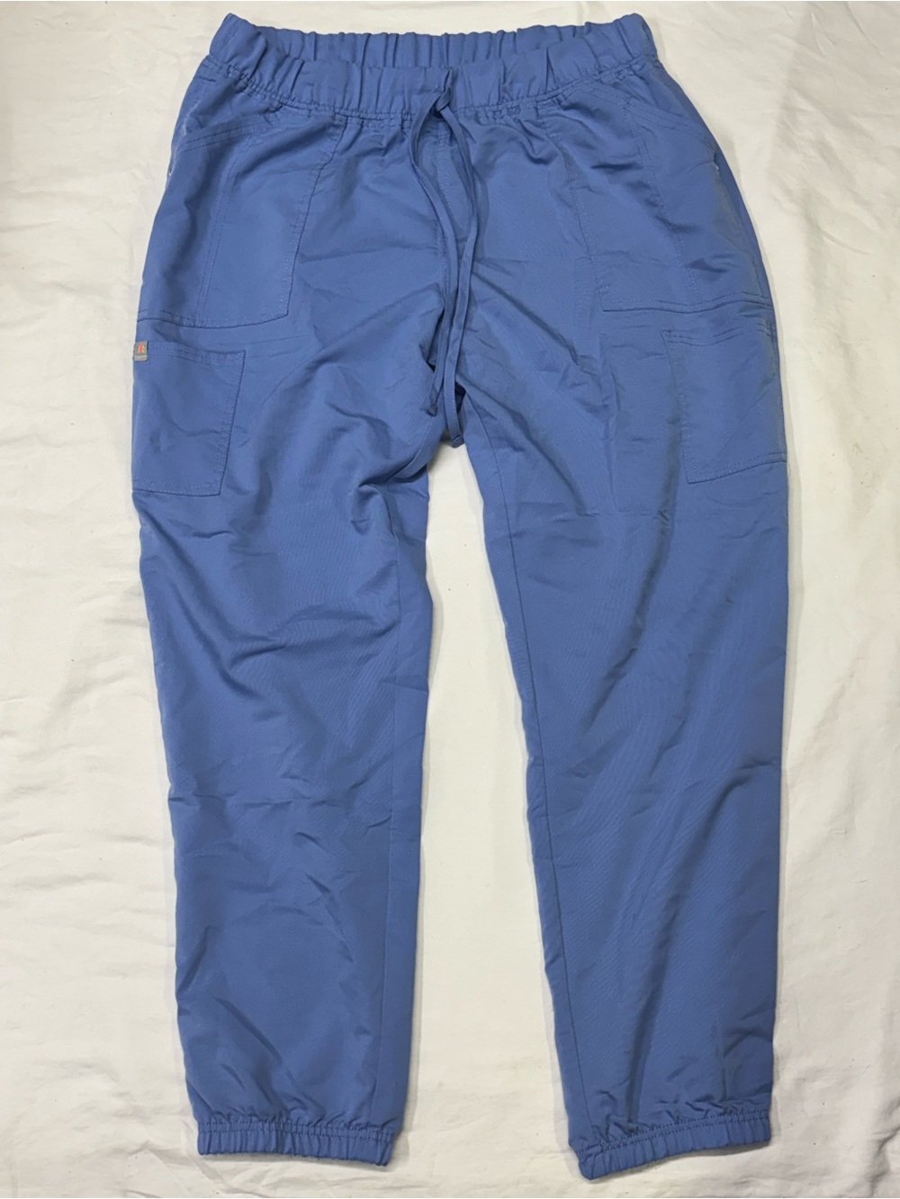Scrubstar Periwinkle Blue Elastic Waist Cargo Joggers